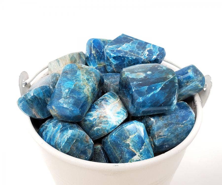 APATITE Tumbled Stone 1 Lb (Genuine Polished Gemstone)