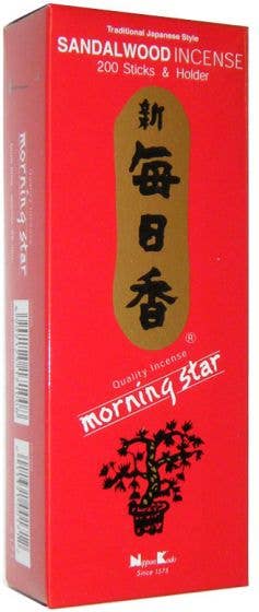 Nippon Kodo Morning Star Sandalwood Incense 200 Sticks