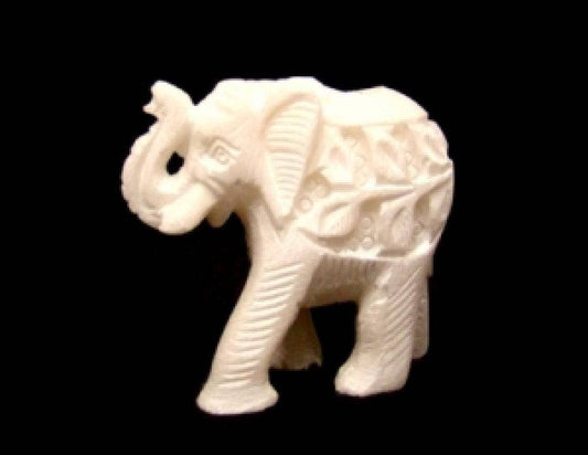 White Stone Elephant Stick/Cone Burner 3"