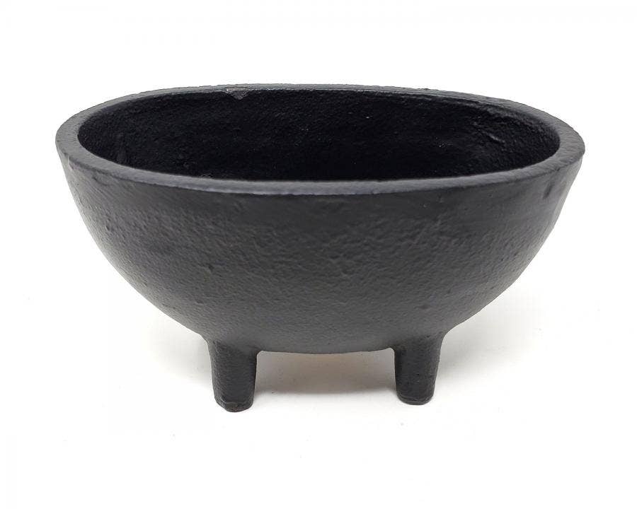 Oval Cast Iron Cauldron 5 1/2"L x 3 1/4"H