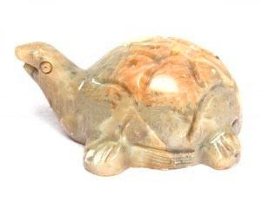 Turtle Carved Soap Stone stick Burner 2" ( 4 Pc)