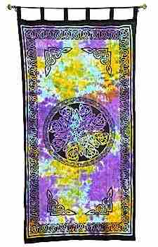 Celtic Knot Mandala Curtain (Tie Dye) - 44"x88"