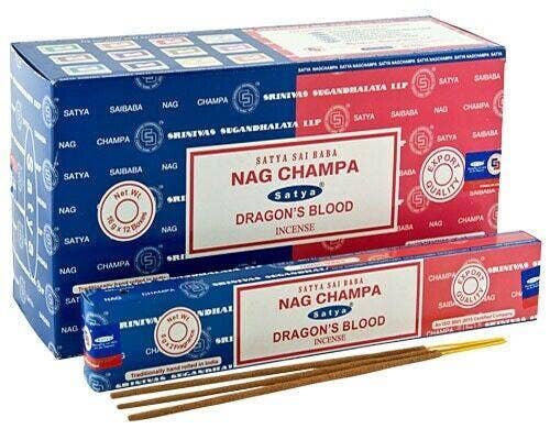 Satya Nag Champa Aroma  Incense - 15 Sticks Pack (12 Packs Per Box) US Seller