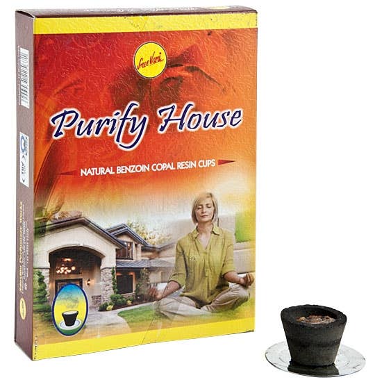 Purify House Natural Perfumed Resin Incense Cup - 12 Cups Pe