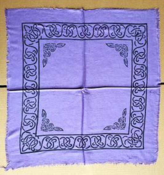 Celtic Border Altar Cloth 18 x 8" Purple/Black