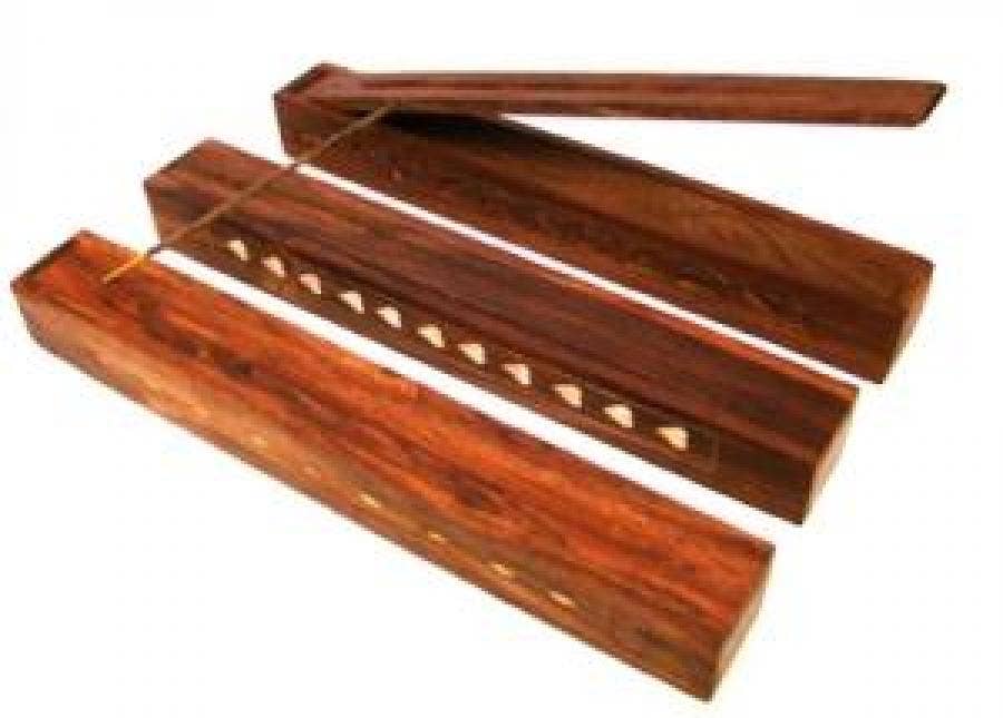 Wd Incense Box Burner Flip Top 12"L (Set of 6)