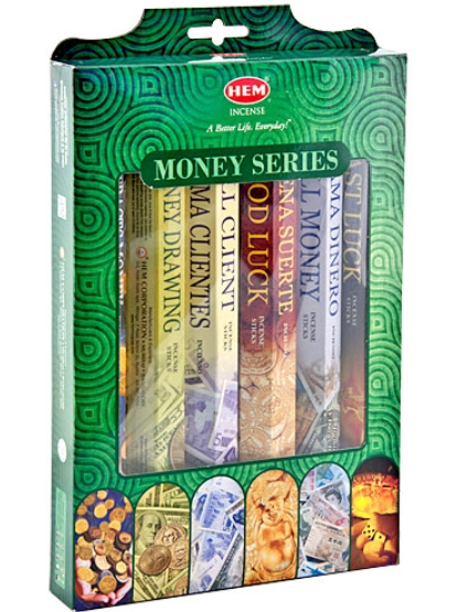 Hem Money Series Gift Pack Incense 20 Sticks (6 Packs Per/B)