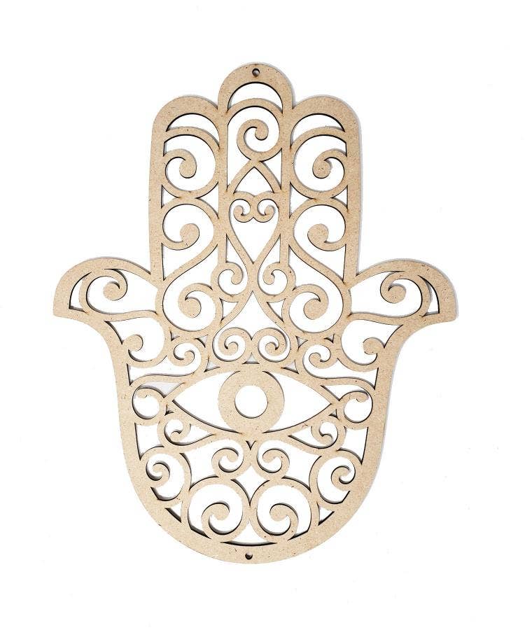 Hamsa Hand DIY Color Wall Hanging/Art 9.5"W X 12"H