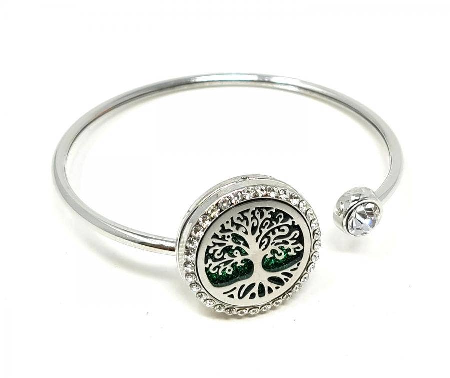 Tree of Life Design #2 Bracelet with Aromatherapy Diffuser