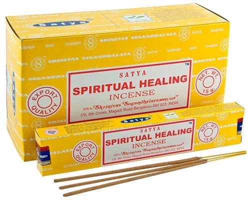 Satya Spiritual Healing Incense-15 Gram Pack 12 Packs Per/B