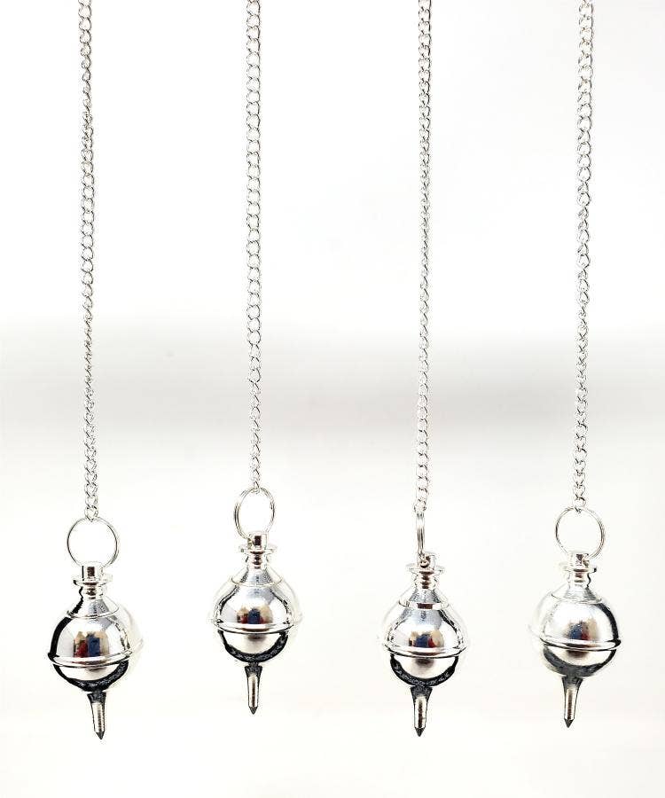 Silver Finish Pendulum 1.5"L with Chain(4PACK)