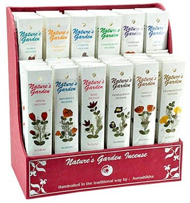 Auroshikha 20 Sticks Nature's Garden Incense Display Set 120