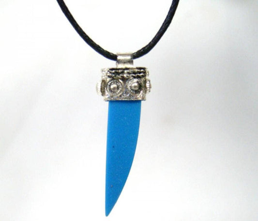 Elephant Blue Tooth Pendant 1.5"L (Pack of 6)