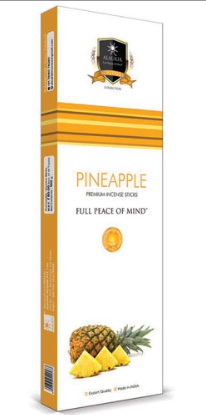 Pineapple Incense by Alaukik - 90 Gram Pack (12 Packs Per Bo