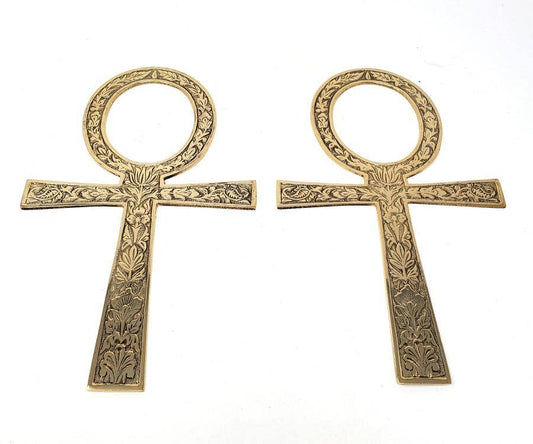 Ankh Brass 9 3/4" ( 2 Pc )