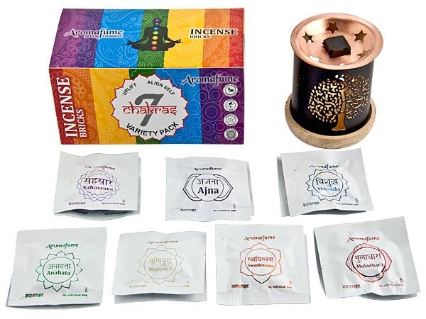 7 Chakras Incense Bricks Set