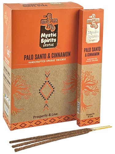 Mystic Spirits - Palo Santo & Cinnamon Incense - 8 Sticks P