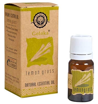 Goloka Lemongrass Essential Oil 10 ML - 1/3 FL Oz.