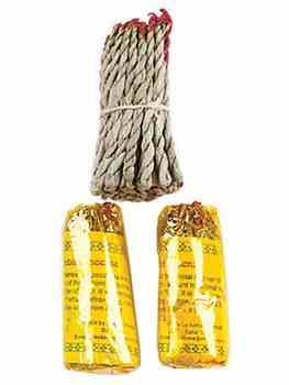 6 Packs Lumbini Tibetan Rope Incense 45 Sticks - 3.5"L