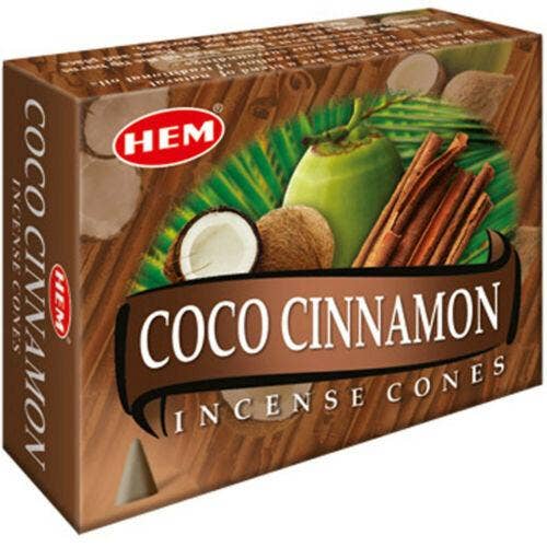 Coco Cinnamon Hem Incense Cones Bulk Wholesale 120 cones