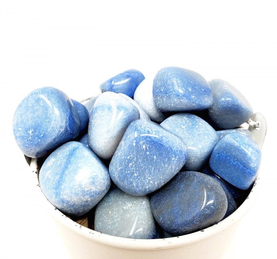 Dumortierite Tumbled Stone 1 Lb (Genuine Polished Gemstone)