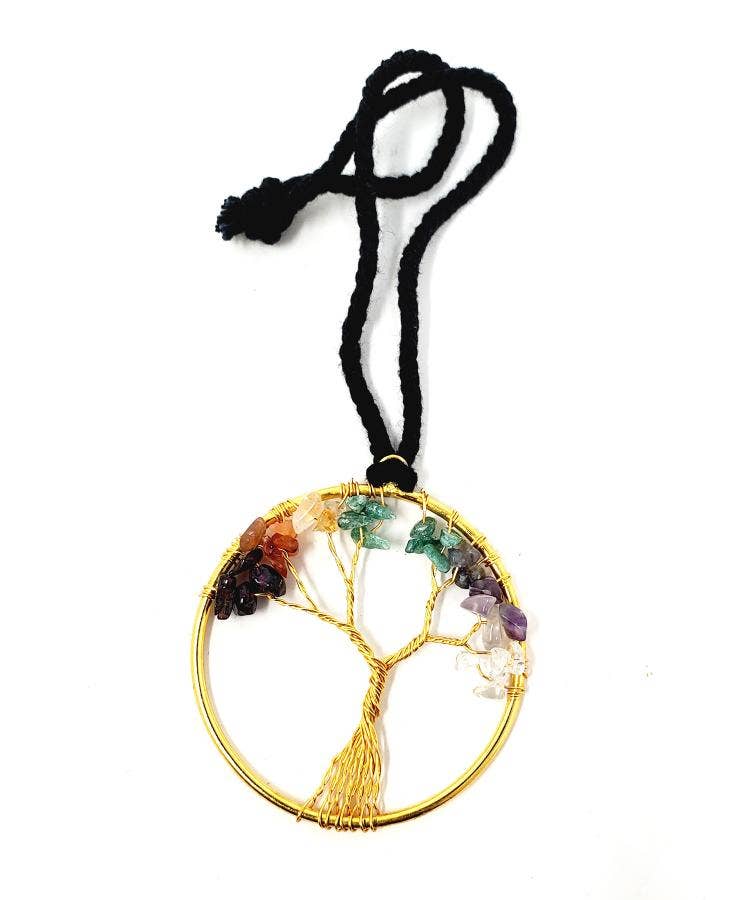 Single Tree of Life Chakra Wall/Car Hanging 5-6'' Length