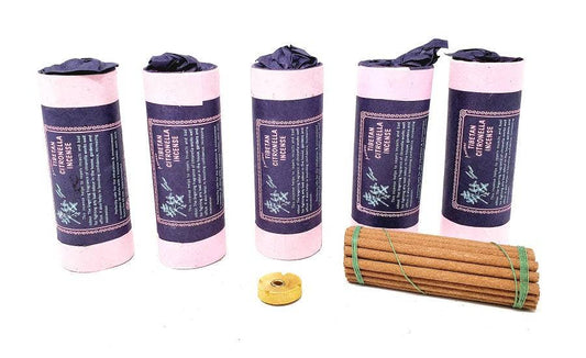 Tibetan Citronella Incense (30 stick) 4.5" Long- 5 Pack