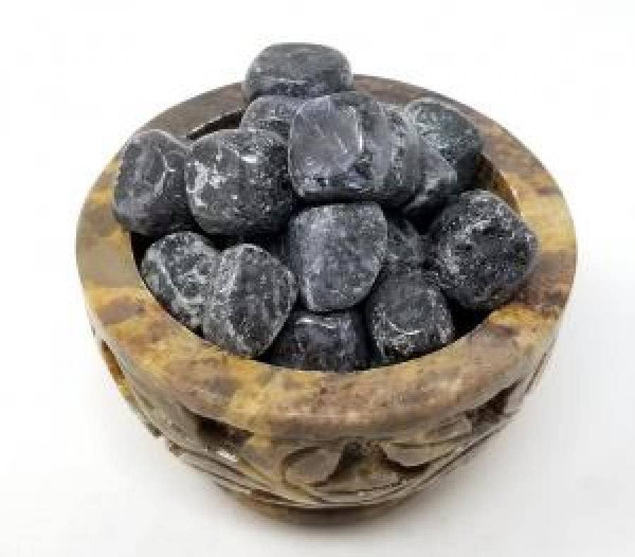 Indigo Gabbro Tumbled Stone 1 Lb (Genuine Polished Gemstone)