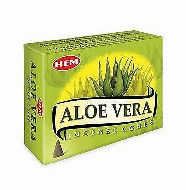 Aloe Vera Hem Incense Cones Bulk Wholesale 1 Box 120 cones