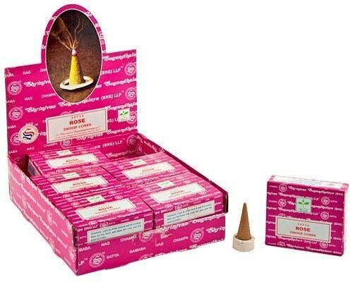 Satya Incense Cones 12 Cones Pack (12 Per Box) US Seller Free Shipping