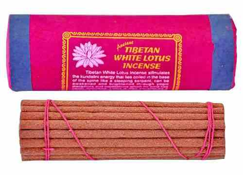 6 Packs Tibetan White Lotus Incense 30 Sticks - 4.5"L