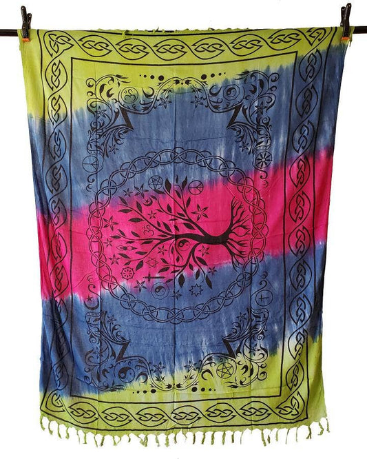 Tree Chakra Sarong 44x72" Tie dye Color