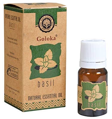 Goloka Basil Essential Oil 10 ML - 1/3 FL Oz.