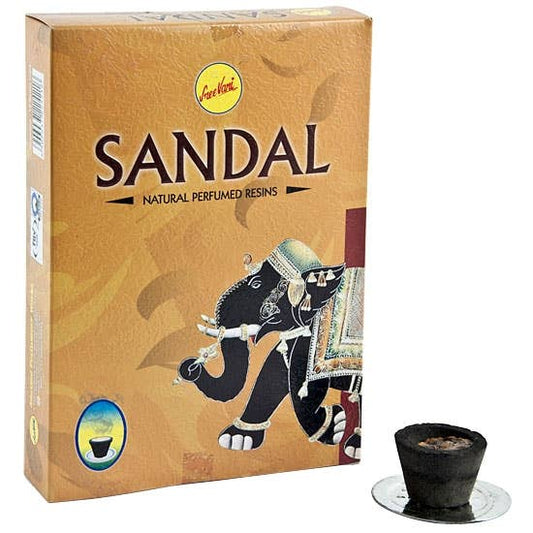 Sandal Natural Perfumed Resin Incense Cup - 12 Cups Per Box