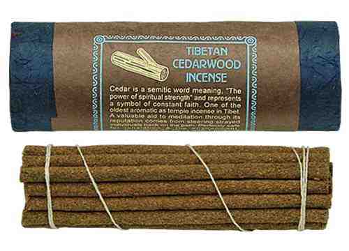 6 Packs Tibetan Cedarwood Incense 30 Sticks - 4.5"L