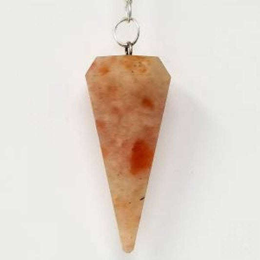 Red Moon Stone Pendulum with Chain(4PACK)