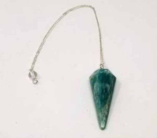 Amazonite Gemstone Pendulum with Chain (4PACK)