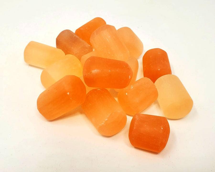 Orange Selenite Tumbled Stone 1 Lb