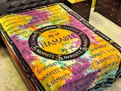 Namaste Tapestry (Tie Dye) - 72" x 108"