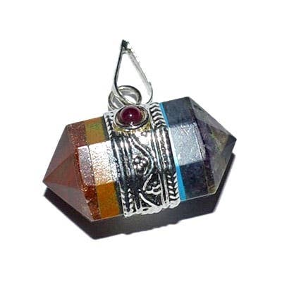 Double Terminated Bonded Chakra Pendant