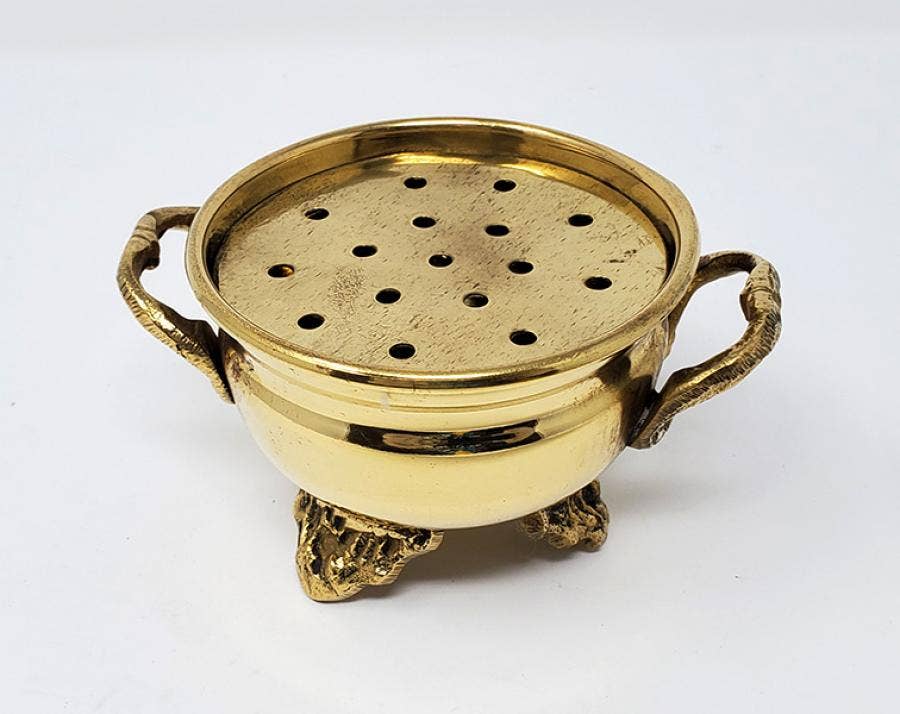 Brass Burner/ Cauldron with Screen 3"