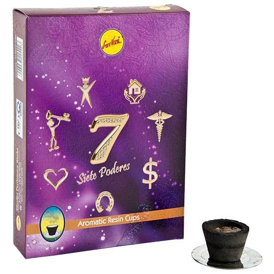 7 Powers Perfumed Resin Incense Cup - 12 Cups Per Box