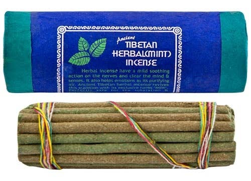 6 Packs Tibetan Herbal Mint Incense 30 Sticks - 4.5"L